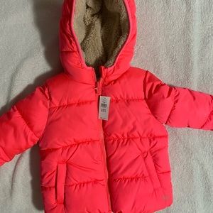 GAP brand Reversible ColdControl Max Sherpa Puffer Jacket